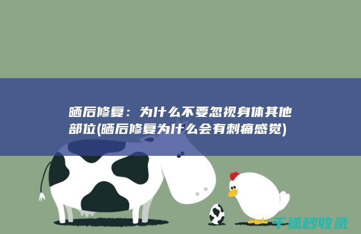 晒后修复：为什么不要忽视身体其他部位 (晒后修复为什么会有刺痛感觉)